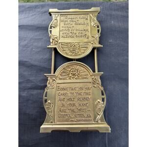Antique Expandable BOOKENDS brass SCULPTURE NORTH WIND Johnson Bacon